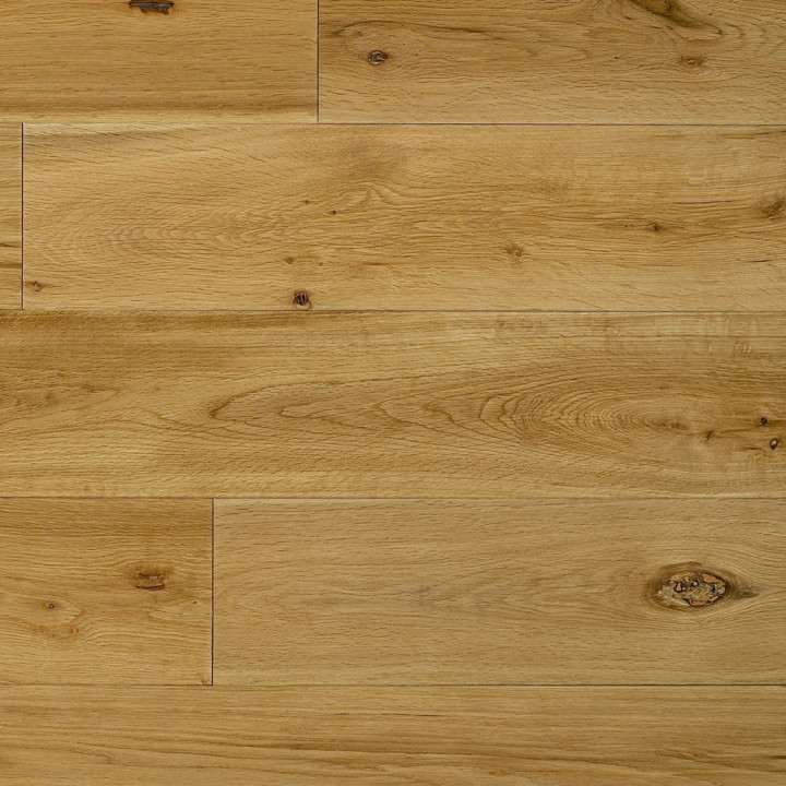 Solid Wood Flooring, 18mm x 150mm, Oak, Brushed & Lacquered Finish