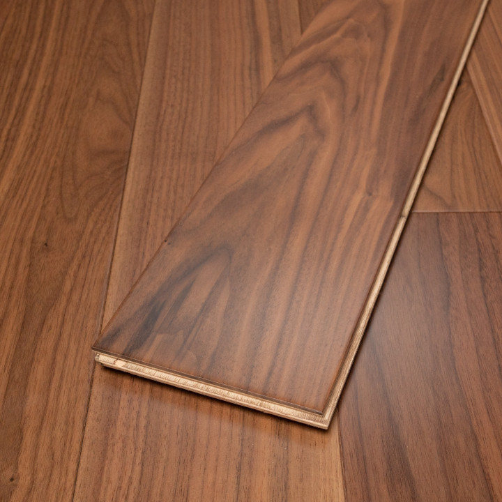 Riviera Walnut 150mm Engineered Lacquered Plank