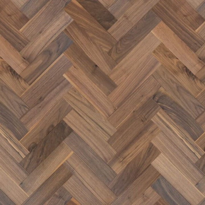 V4 ZB205 American Black Walnut Herringbone Smooth Sanded UV Oiled