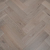 Schoolhouse Grande Click Herringbone Brushed and Matt lacquered White Washed