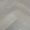 Schoolhouse Herringbone Brushed & Whitewashed Grey Matt Lacquered